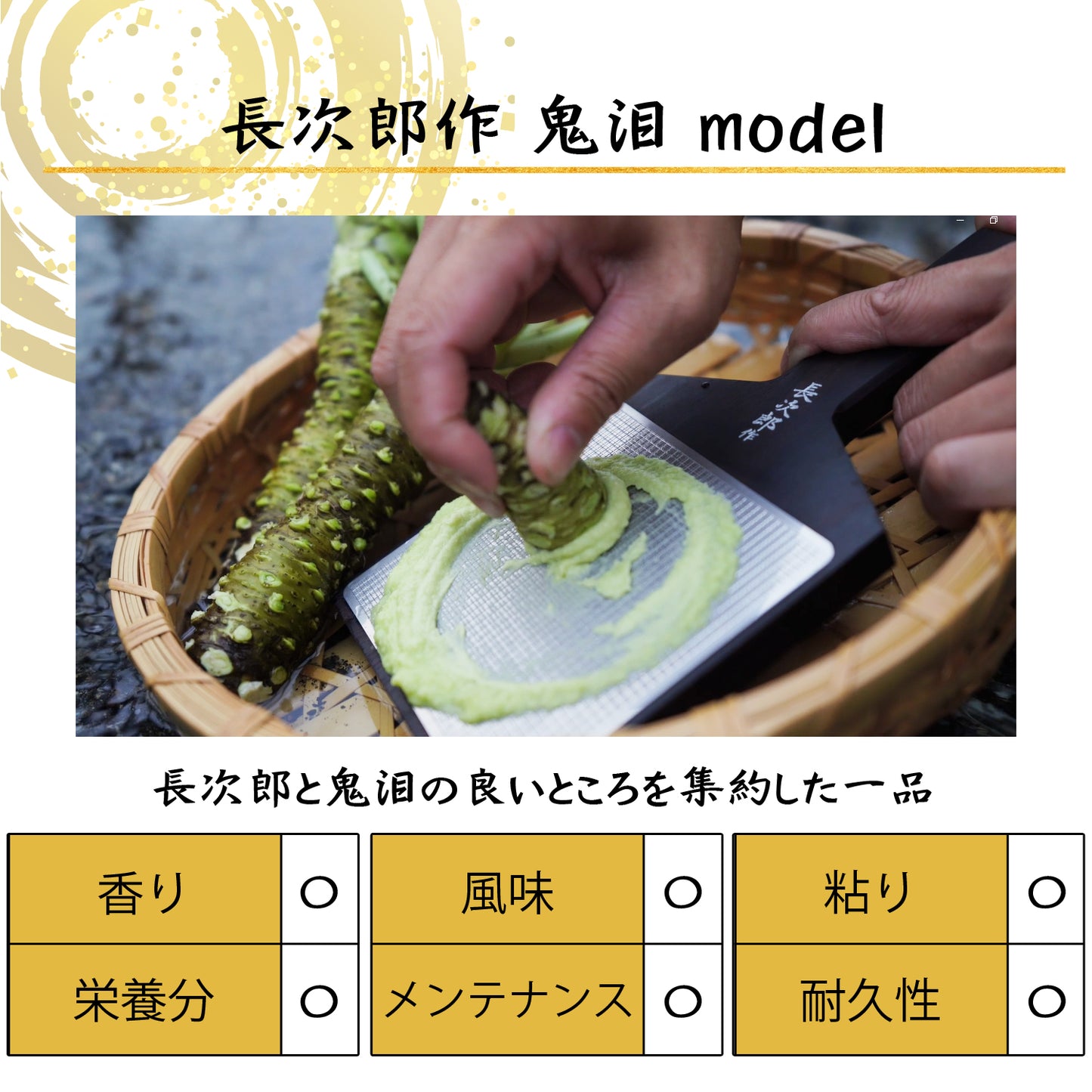 Chojiro's Oninami model (walnut/ebony)